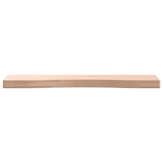 Bureaublad Massief Beukenhout 80 x (36-40) x 4 cm Naturel
