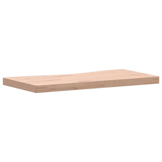 Bureaublad Massief Beukenhout 80 x (36-40) x 4 cm Naturel