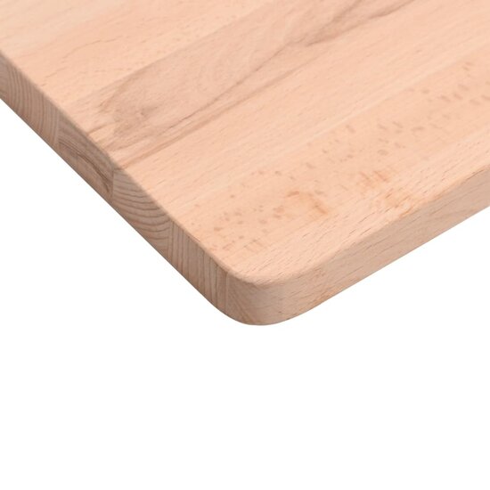 Bureaublad Massief Beukenhout 80 x (36-40) x 4 cm Naturel