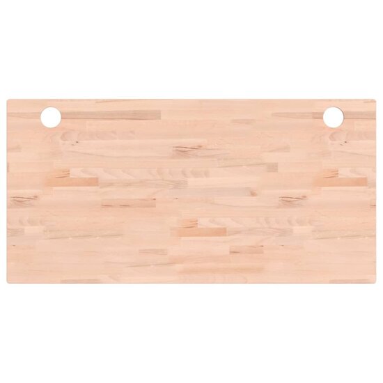 Bureaublad 110X55X2,5 Cm Massief Beukenhout 110 x 55 x 2.5 cm Naturel