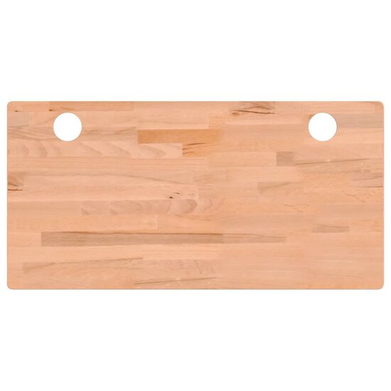 Bureaublad 100X50X1,5 Cm Massief Beukenhout 100 x 50 x 1.5 cm Bruin