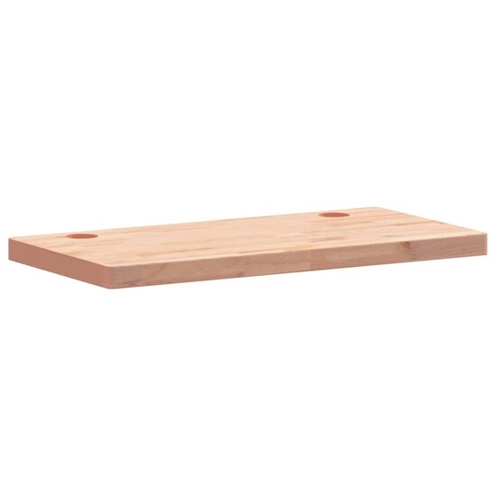 Bureaublad Massief Beukenhout 110 x 55 x 4 cm Naturel
