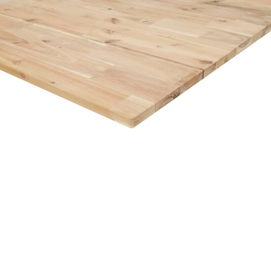 Bureaublad 100x80x2 cm onbehandeld massief acaciahout