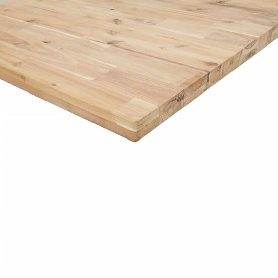 Bureaublad Onbehandeld Massief Acaciahout 100 x 80 x 4 cm Naturel