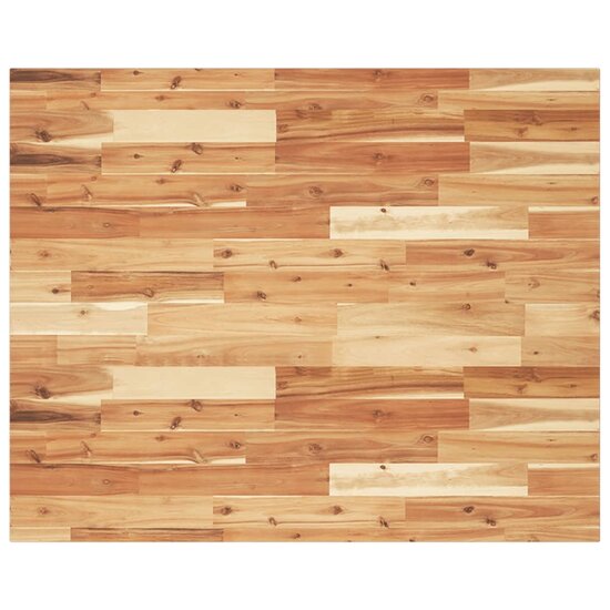 Bureaublad Met Olieafwerking Massief Acaciahout 100 x 80 x 2 cm Donkerbruin