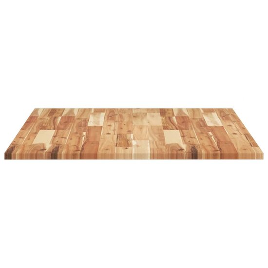 Bureaublad Met Olieafwerking Massief Acaciahout 100 x 80 x 2 cm Donkerbruin
