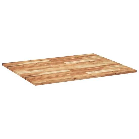 Bureaublad Met Olieafwerking Massief Acaciahout 100 x 80 x 2 cm Donkerbruin