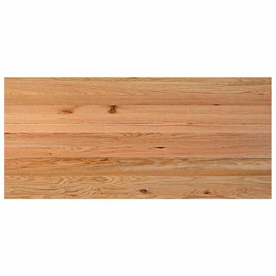 Bureaublad Rechthoekig 220X100X4Cm Massief Eikenhout Lichtbruin 220 x 100 x 4 cm