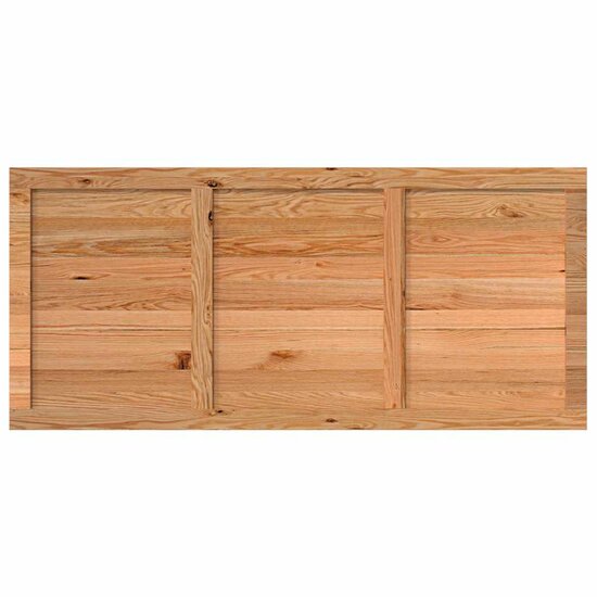 Bureaublad Rechthoekig 220X100X4Cm Massief Eikenhout Lichtbruin 220 x 100 x 4 cm