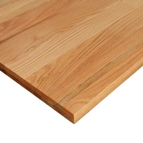 Bureaublad Rechthoekig 220X100X4Cm Massief Eikenhout Lichtbruin 220 x 100 x 4 cm
