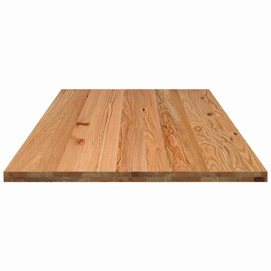 Bureaublad Rechthoekig 200X100X4Cm Massief Eikenhout Lichtbruin 200 x 100 x 4 cm