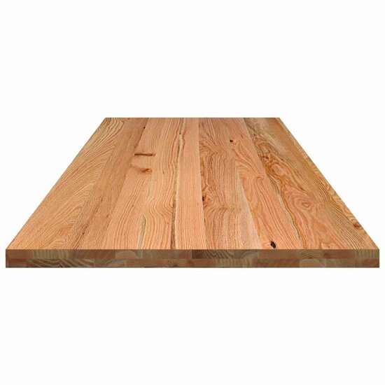 Bureaublad Rechthoekig Massief Eikenhout Lichtbruin 280 x 80 x 4 cm