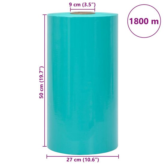 Agrarische Stretchfilm 25 &Mu;m 50 cm x 1800 m Groen