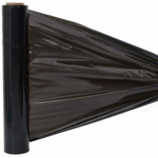Stretchfilm 17 &Mu;m 6 50 cm x 150 m Zwart
