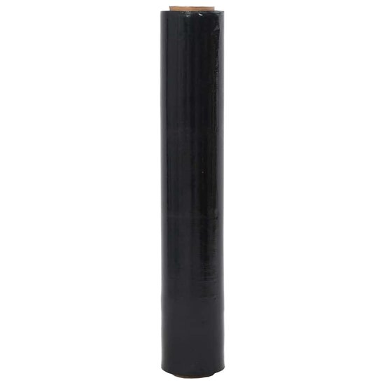Stretchfilm 2 st 30 &mu;m 50 cm x 150 m zwart