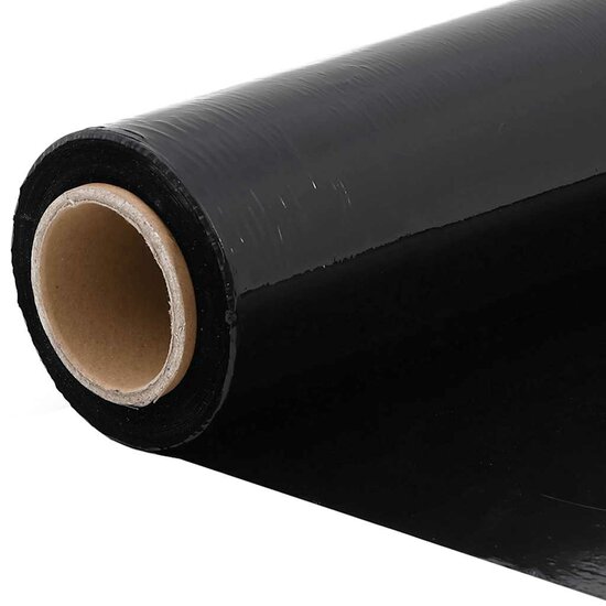 Stretchfilm 2 st 30 &mu;m 50 cm x 150 m zwart