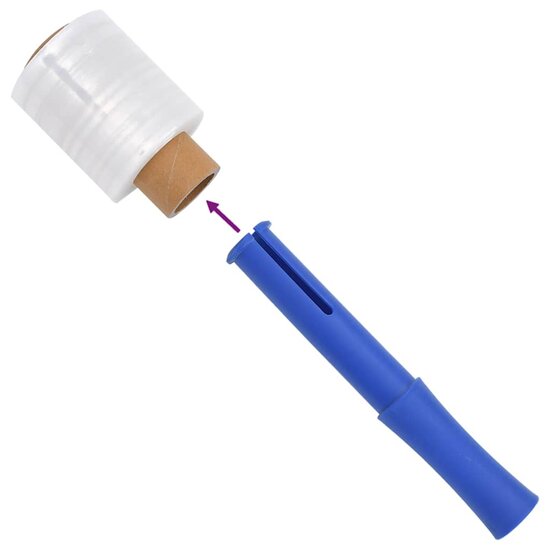 Stretchfilm met handvat 10 st transparant 23 &mu;m 10 cm x 150 m