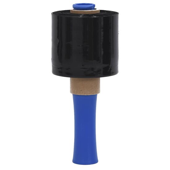 Stretchfolies 10 stuks zwart 23 &micro;m 10 cm x 300 m