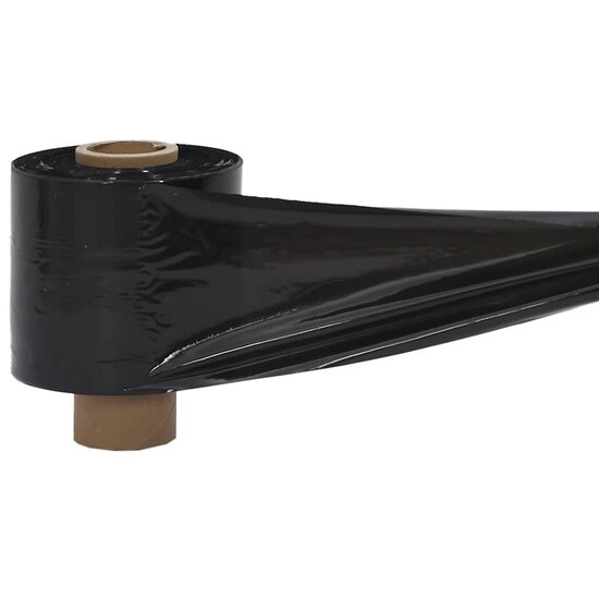 Stretchfolies 10 stuks zwart 23 &micro;m 10 cm x 300 m