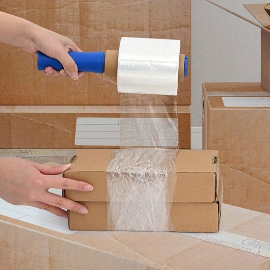 Stretchfolies 50 Stuks Transparant 23 &Mu;m 10 cm x 150 m Doorzichtig