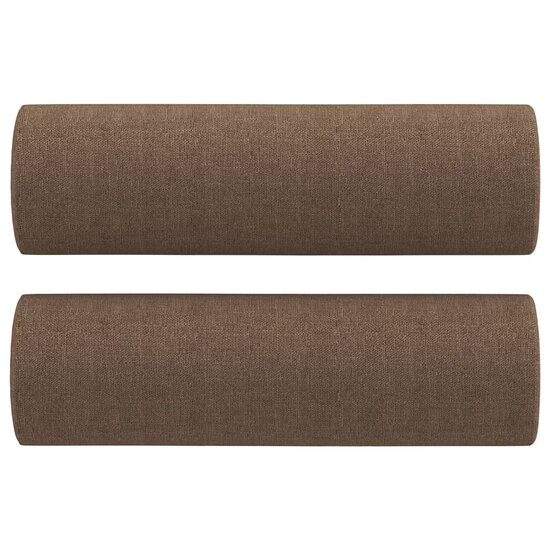 3-delige Loungeset met kussens stof bruin