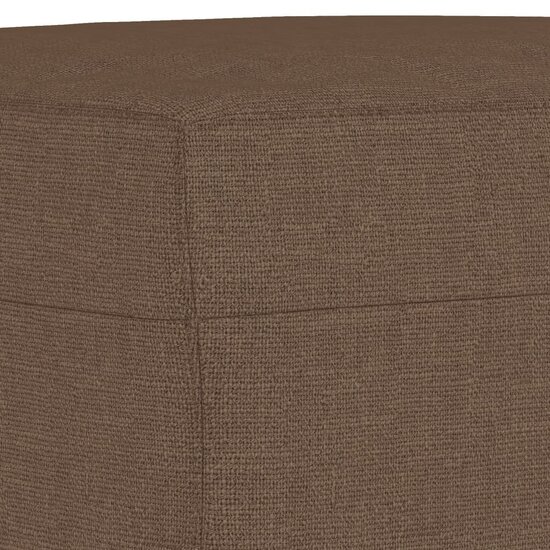 4-delige Loungeset met kussens stof bruin