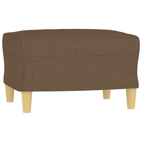 4-delige Loungeset met kussens stof bruin