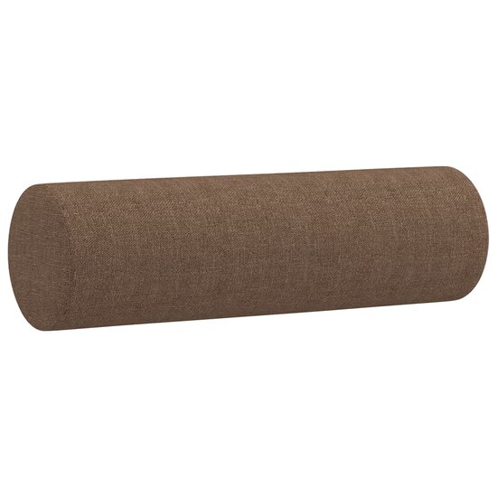 4-delige Loungeset met kussens stof bruin