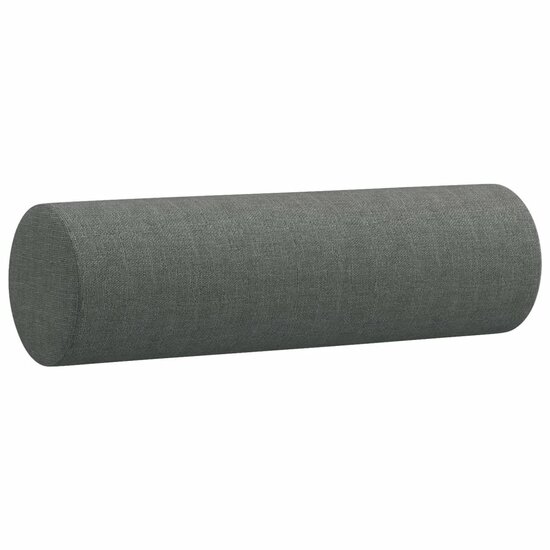 3-Delige Loungeset Met Kussens Stof Donkergrijs
