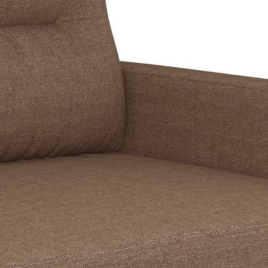 4-Delige Loungeset Stof Bruin met kussens