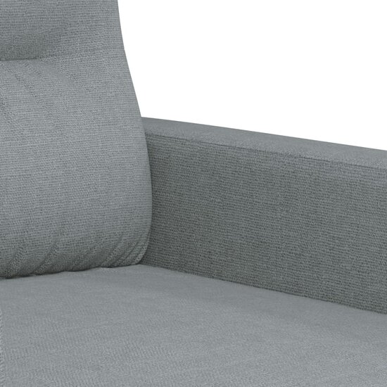 3-Delige Loungeset Stof Lichtgrijs met kussens