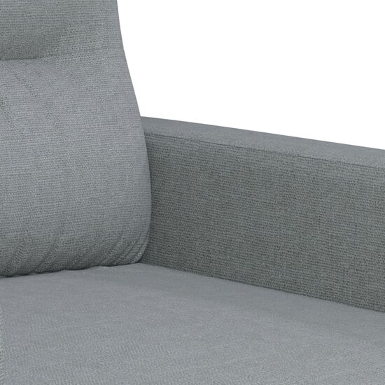 2-Delige Loungeset Stof Lichtgrijs met kussens