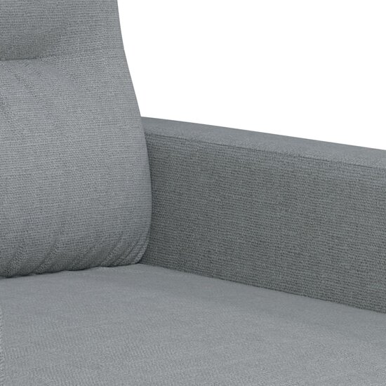 2-Delige Loungeset Stof Lichtgrijs met kussens