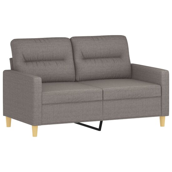 3-Delige Loungeset Met Kussens Stof Taupe