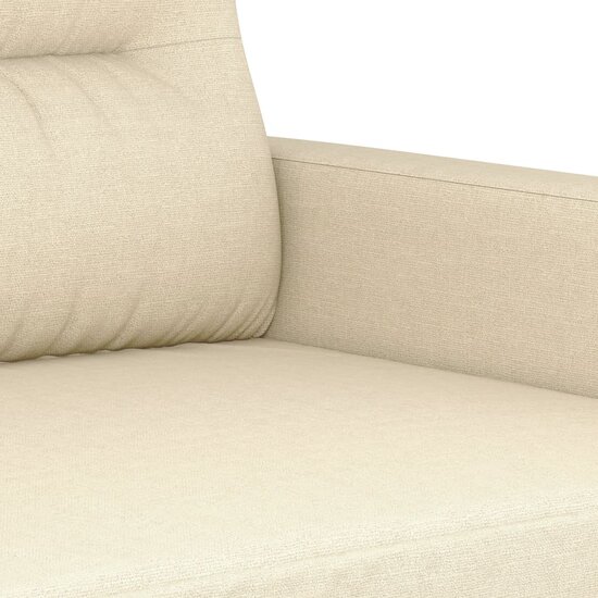 4-Delige Loungeset Met Kussens Stof Kleurig Cr&egrave;me