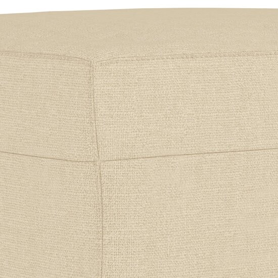 4-Delige Loungeset Met Kussens Stof Kleurig Cr&egrave;me