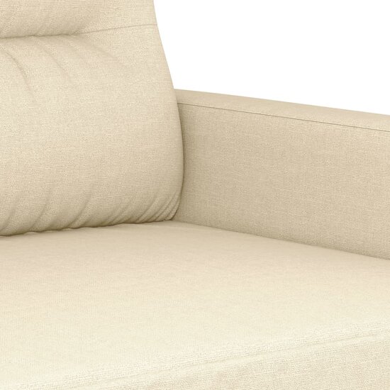 3-Delige Loungeset Stof Kleurig Cr&egrave;me met kussens