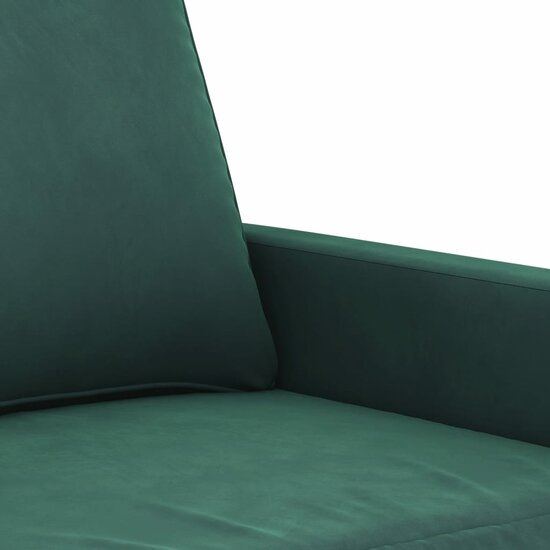 3-Delige Loungeset Met Kussens Fluweel Donkergroen