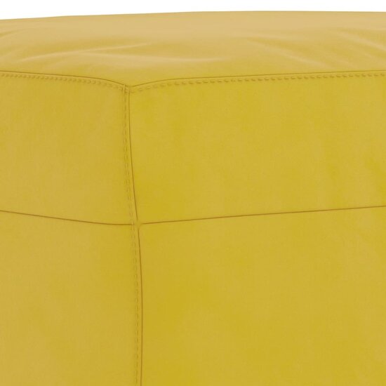 4-Delige Loungeset Met Kussens Fluweel Geel