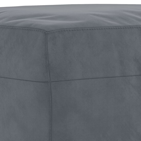 3-Delige Loungeset Met Kussens Fluweel Donkergrijs