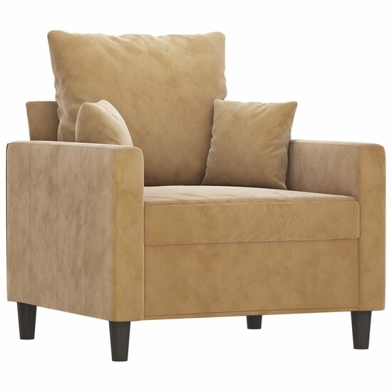 4-Delige Loungeset Met Kussens Fluweel Bruin