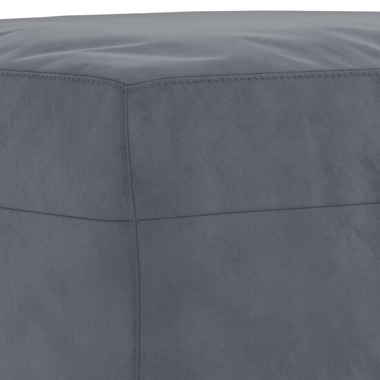 3-Delige Loungeset Met Kussens Fluweel Donkergrijs