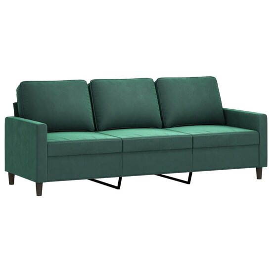 2-Delige Loungeset Fluweel Donkergroen met kussens