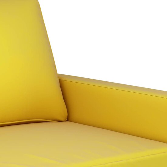 3-Delige Loungeset Met Kussens Fluweel Geel