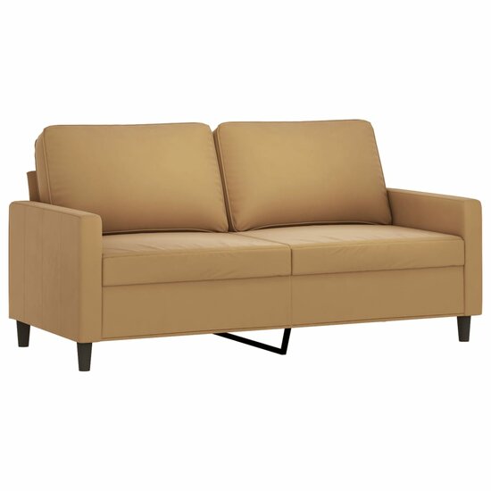 3-Delige Loungeset Met Kussens Fluweel Bruin