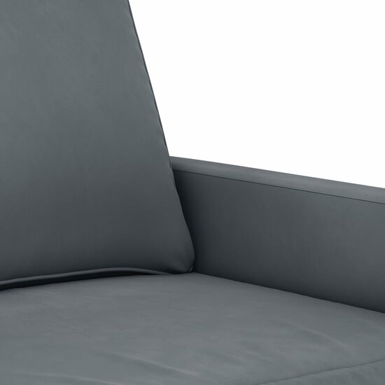 3-Delige Loungeset Met Kussens Fluweel Donkergrijs