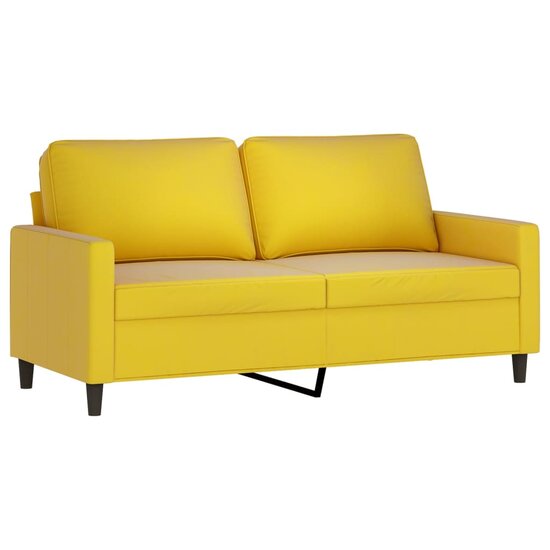 2-Delige Loungeset Fluweel Geel met kussens