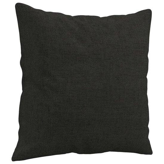 2-Delige Loungeset Stof Zwart met kussens