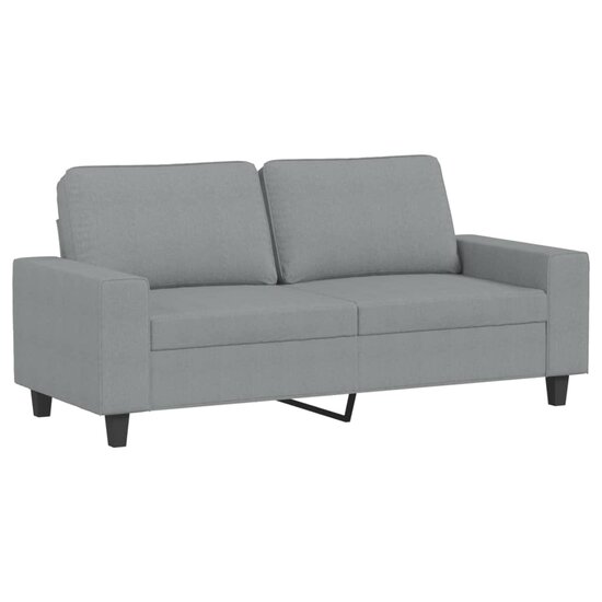 2-Delige Loungeset Stof Lichtgrijs