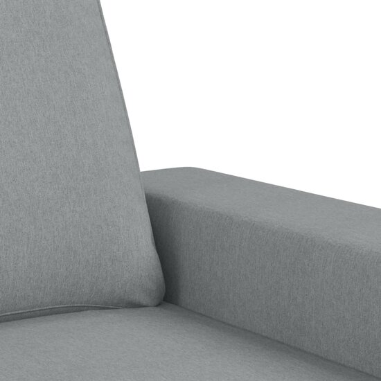 2-Delige Loungeset Stof Lichtgrijs